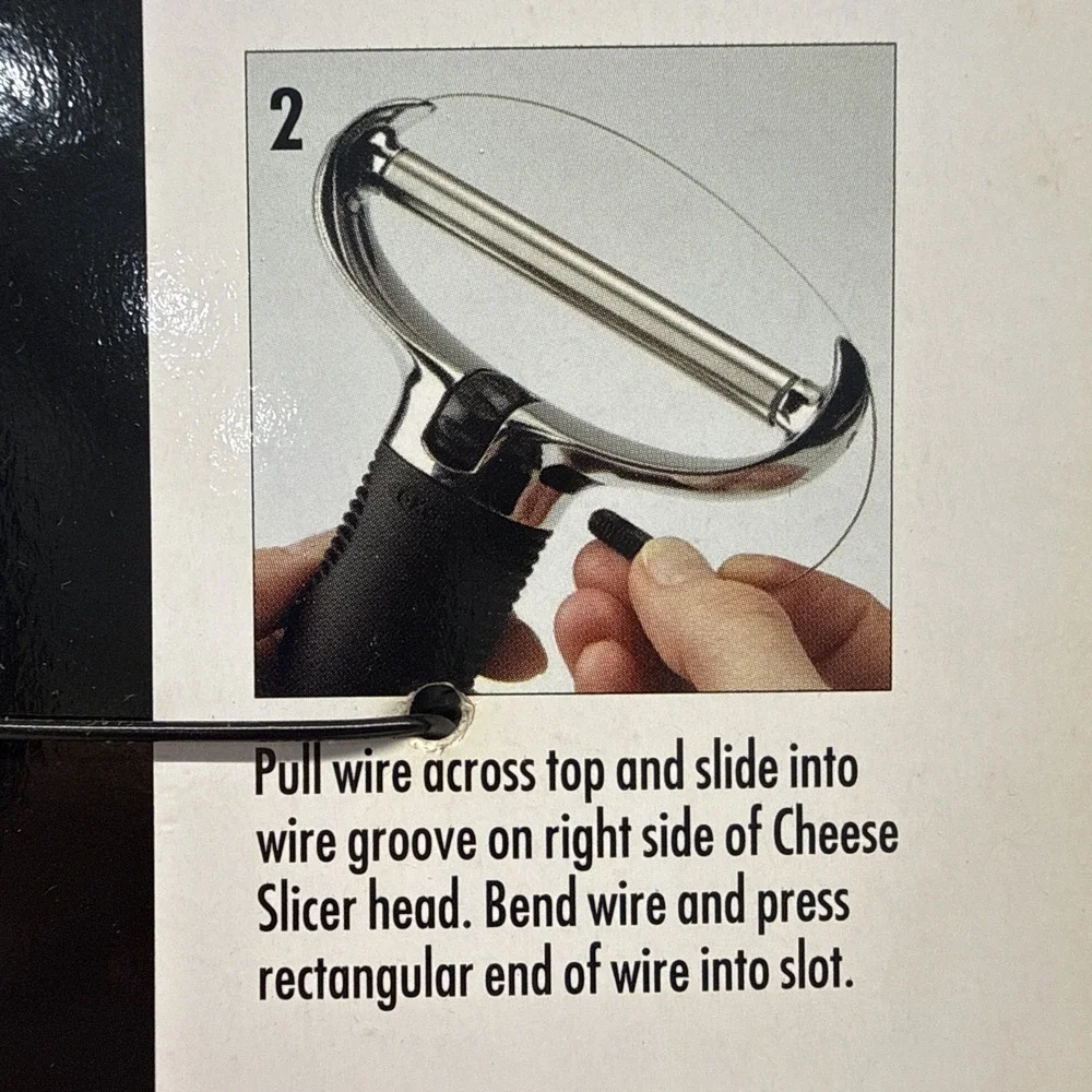 *NEW* OXO Good Grips Wire Cheese Slicer with 2 Replacement Wires Stainless Steel